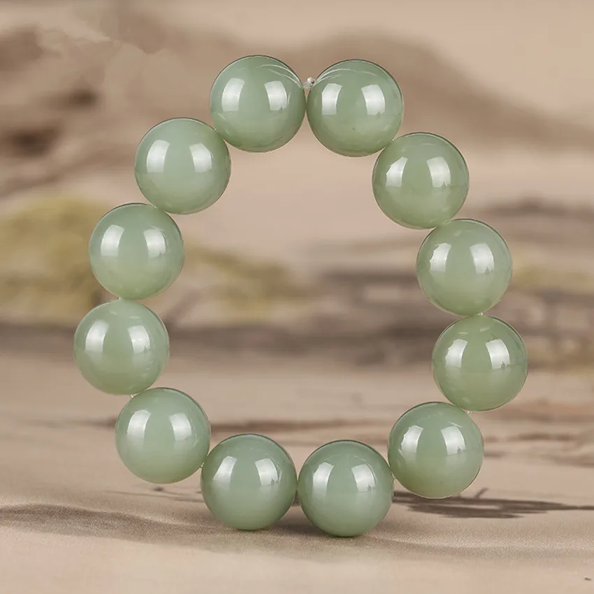 

Xinjiang hetian stone oil blue bracelet men and women bracelet gifts./1