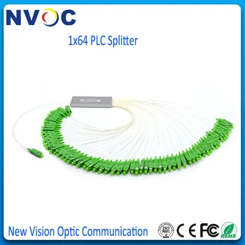 

10Pcs/Lot, 1*64 Steel Tube 0.9mm 1M with SC/APC connector Fiber Optic PLC Splitter,1X64 FTTH Mini Type Fiber Optical PLC Coupler