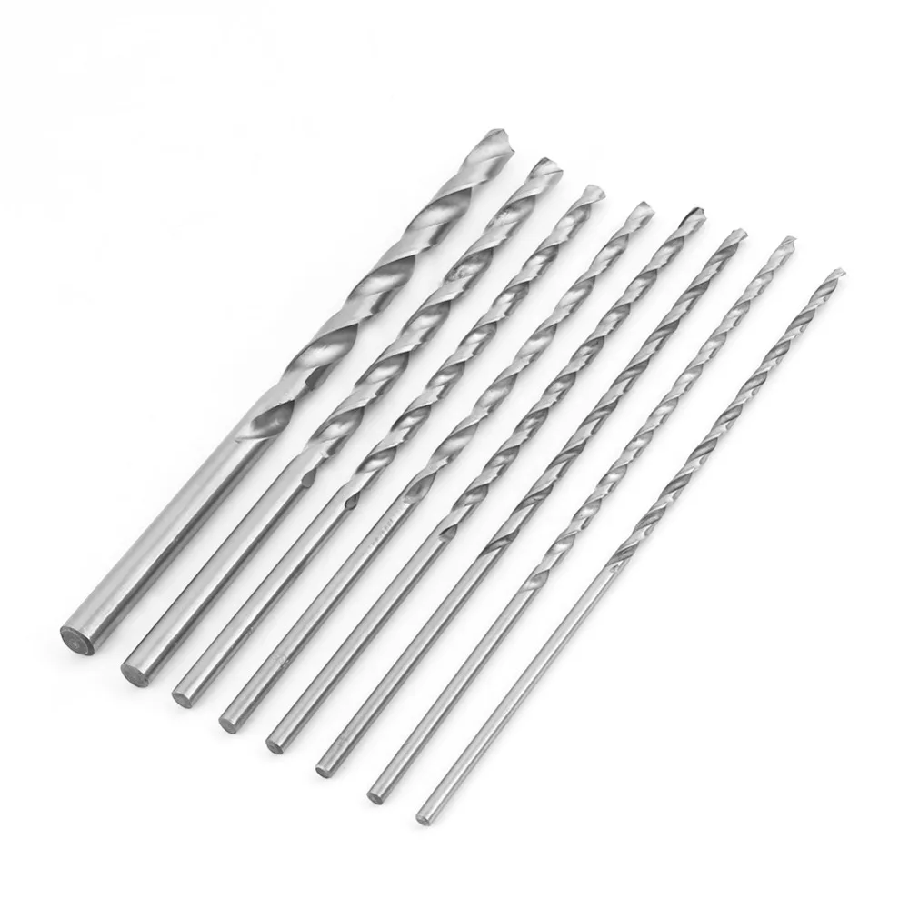Buy 8Pcs/set Twist Drill Bits Extra Long High speed