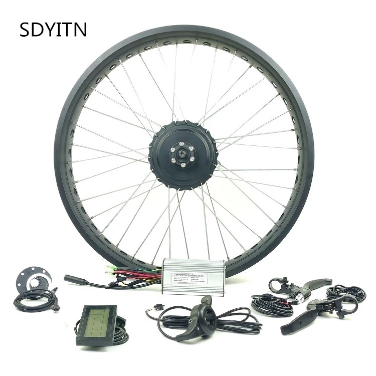 SDYITN 48В 750 Вт EBIKE Fat Мотор Ступицы переднего колеса с дисплеем LCD3 Электрический