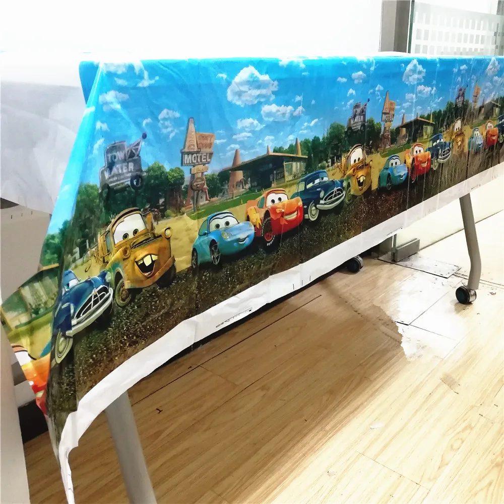 us 0 49 34 off 108x180cm lightning mcqueen birthday party decorations tablecloth cartoon birthday decoration cars baby shower for boys in disposable lightning mcqueen birthday party