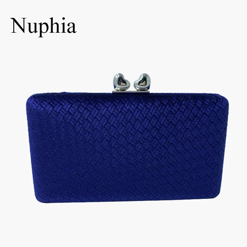Nuphia замшевые бархатные темно-синие клатчи вечерние клатчи и вечерние сумки для женщин