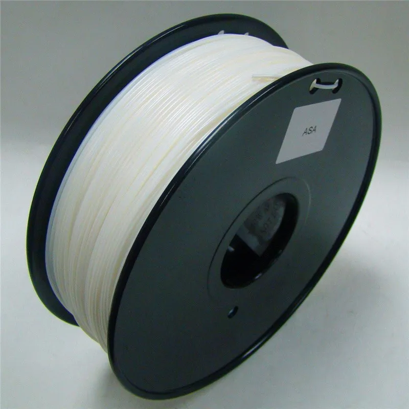 Белый Цвет 3d Принтер Нити ASA 1,75 мм/3 мм 1 кг пластиковые резиновые расходные материалы материал MakerBot/RepRap/UP/Mendel