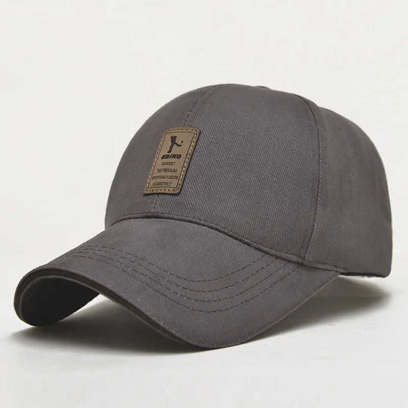 Mege брендовая летняя кепка с козырьком, Мужская кепка, одноцветная Кепка для папы, Повседневная Кепка-бейсболка, homme chapeu masculino gorras hombre - Цвет: Dark Gray