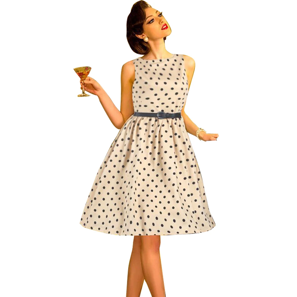 2016 Мода Плюс Размер Повседневная Женщины Платье Без Рукавов Robe Femme Старинные О