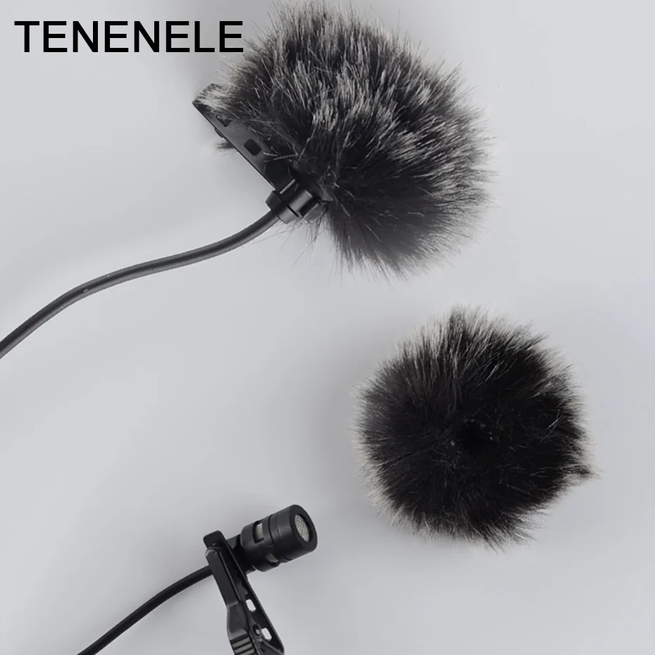 Уличный меховой микрофон TENENELE накидка на ветровое стекло петличный для