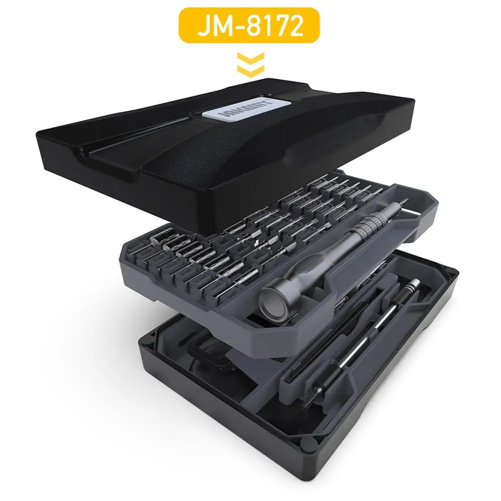 Дешево Набор прецизионных отверток 69 в 1 Магнитная отвертка для iPhone samsung xiaomi Phone font b Tablet b font Watch Repair Tools Kit JM8172