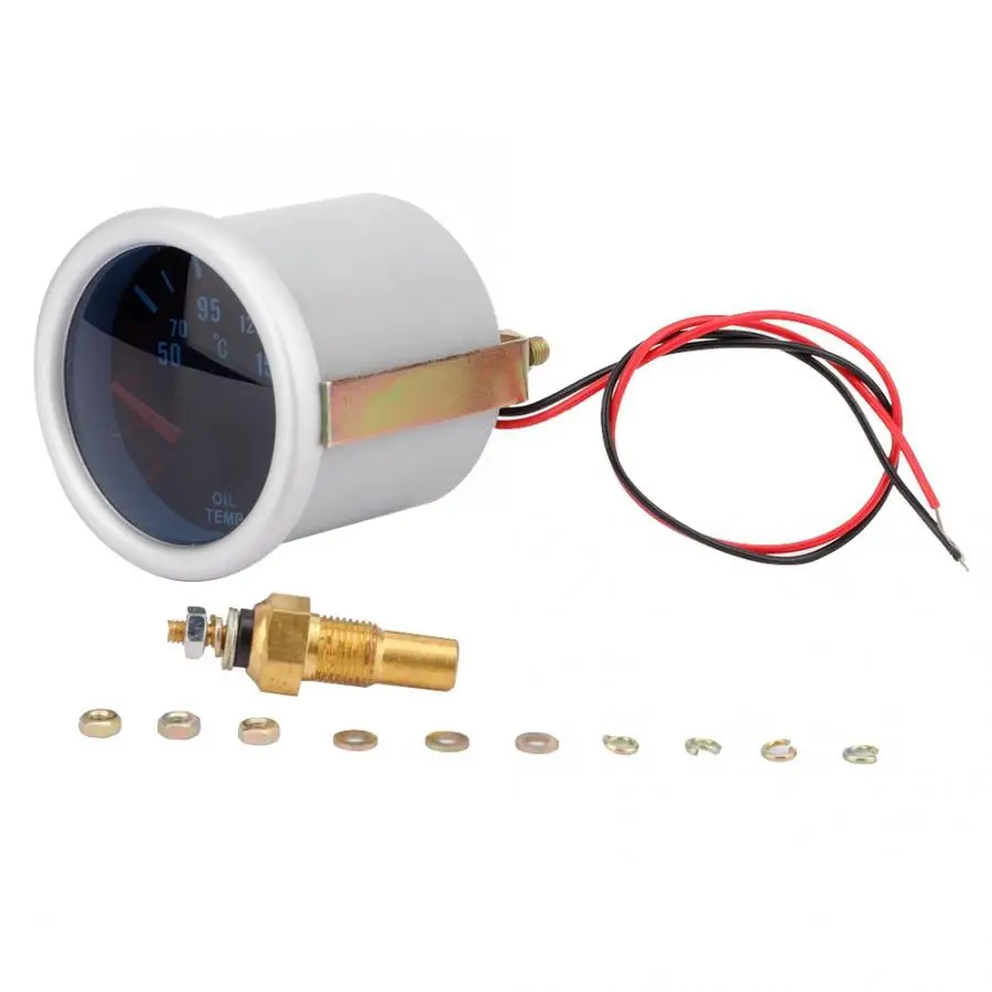 

engine oil pressure gauge 2inch 52mm Universal Car Auto Oil Temp Gauge Digital Oil Temperature Meter Gauge fuel pressur tester