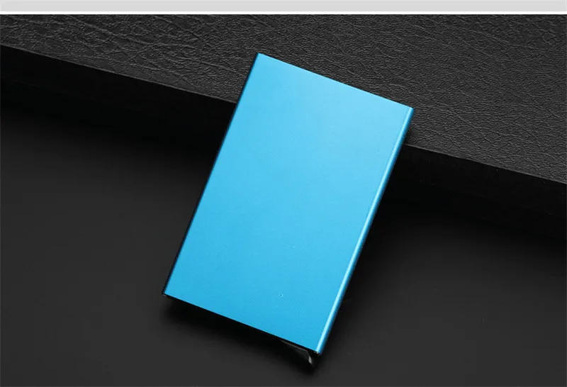 Чехол для визиток из алюминиевого сплава металлическая коробка RFID Блокировка минималистичный держатель для кредитных карт Повседневная модная сумка для карт