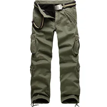 Мужские флисовые брюки-карго, зимние толстые теплые двухслойные штаны с несколькими карманами, военные мешковатые тактические брюки, большой размер 122505