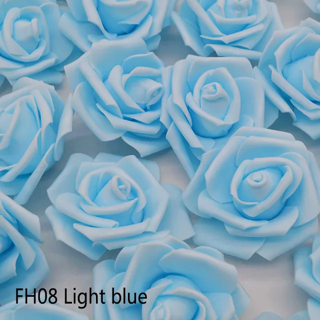 10/20pcs 6cm PE Foam Rose Flowers Artificial Flowers For Home Wedding Deco Bride Bouquet Scrapbooking DIY Birthday Gift Supplies FH08