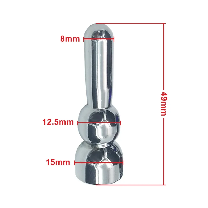 Male Chastity Steel Urethral Plug Mini Penis Stretching Prince Wand Insert Adult Product With Ball Sex Toys For Men