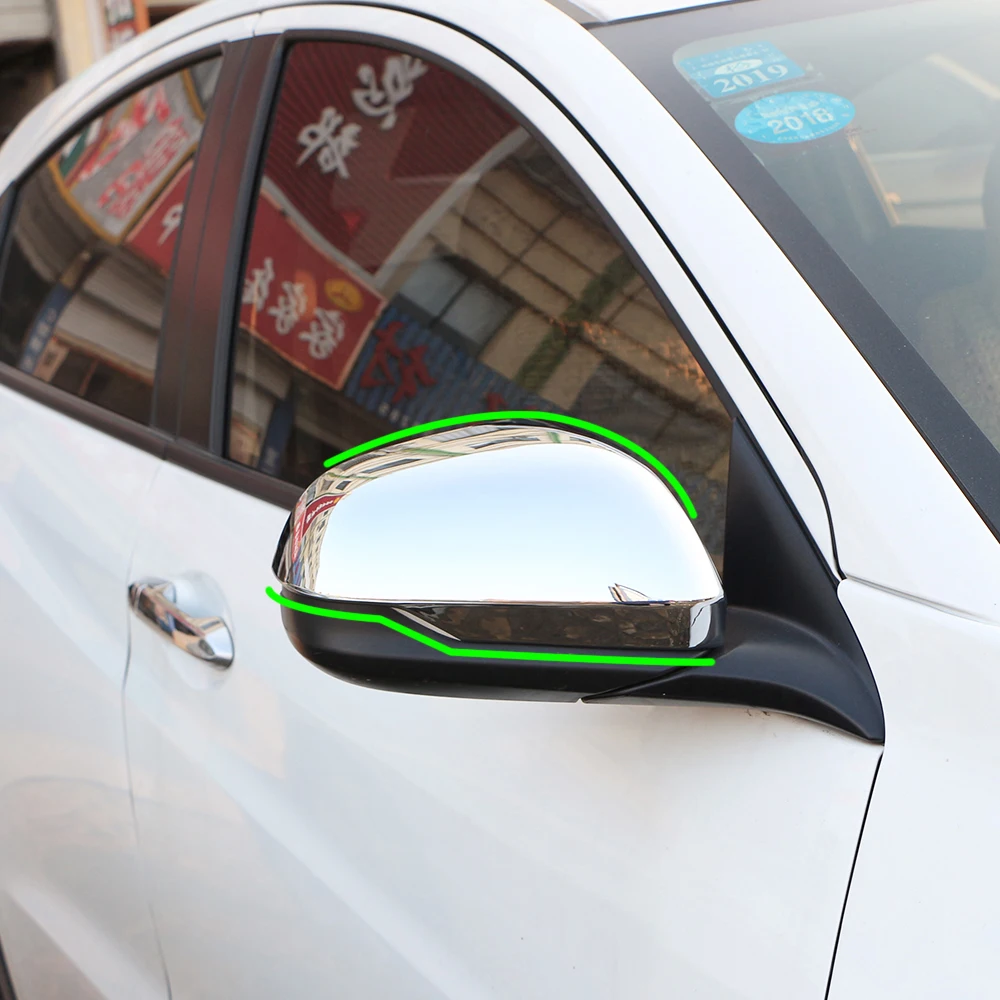 1 пара автомобильных наклеек на боковое зеркало заднего вида для Honda HRV HR V Vezel 2015 2018