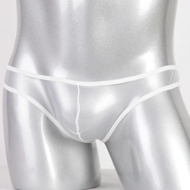 Men Underwear Sexy Mens Briefs Transparent Lace Penis Pouch Seamless Underwear Sexy Men's Bikini Men L-XXL C-034