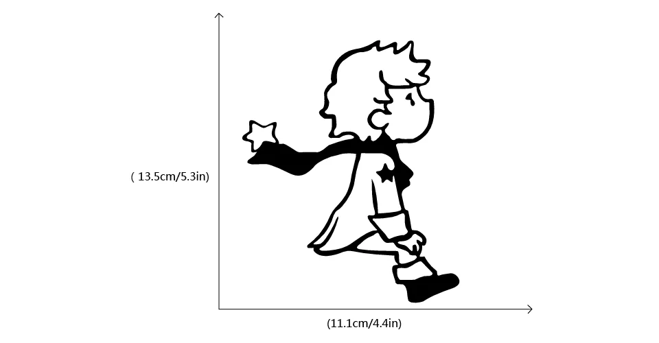 Милый Маленький принц переключатель наклейки Мультяшные виниловые наклейки на стену для детской комнаты детская комната спальня домашний декор
