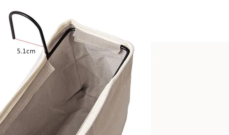 1 шт. ткань подвесной мешок Органайзер кровать карман для хранения с 2 крючками для стола диван домашний декор
