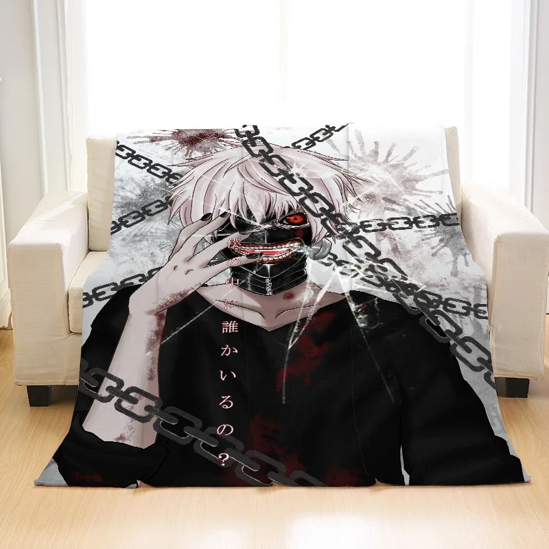 

Anime Tokyo Ghoul Ken Kaneki Blanket Mat Bath Towel Nap Travel Home Sleep Bedroom Picnic Blanket Child Kids Gifts Cospaly