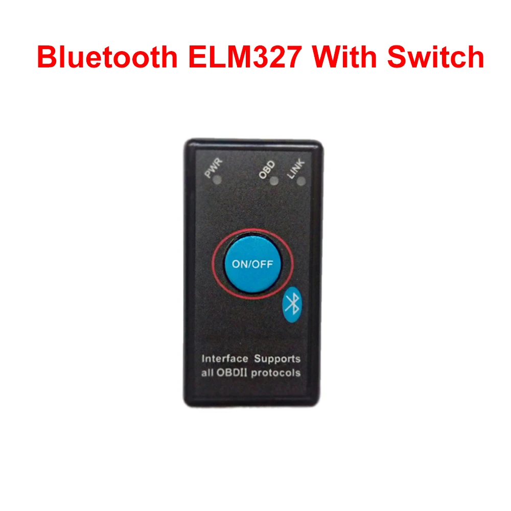 

Mini ELM327 Bluetooth with Switch ODB2 ODBII OBD II ELM 327 Bluetooth Tester Car Auto Diagnostic Scan Tool for Android DY144+