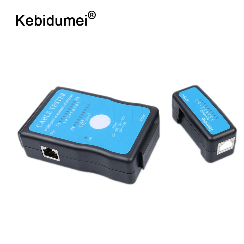 Кабельный тестер kebidumei для сетевых кабелей RJ45 RJ11 RJ12 Ethernet CAT5 CAT5e сетевой инструмент