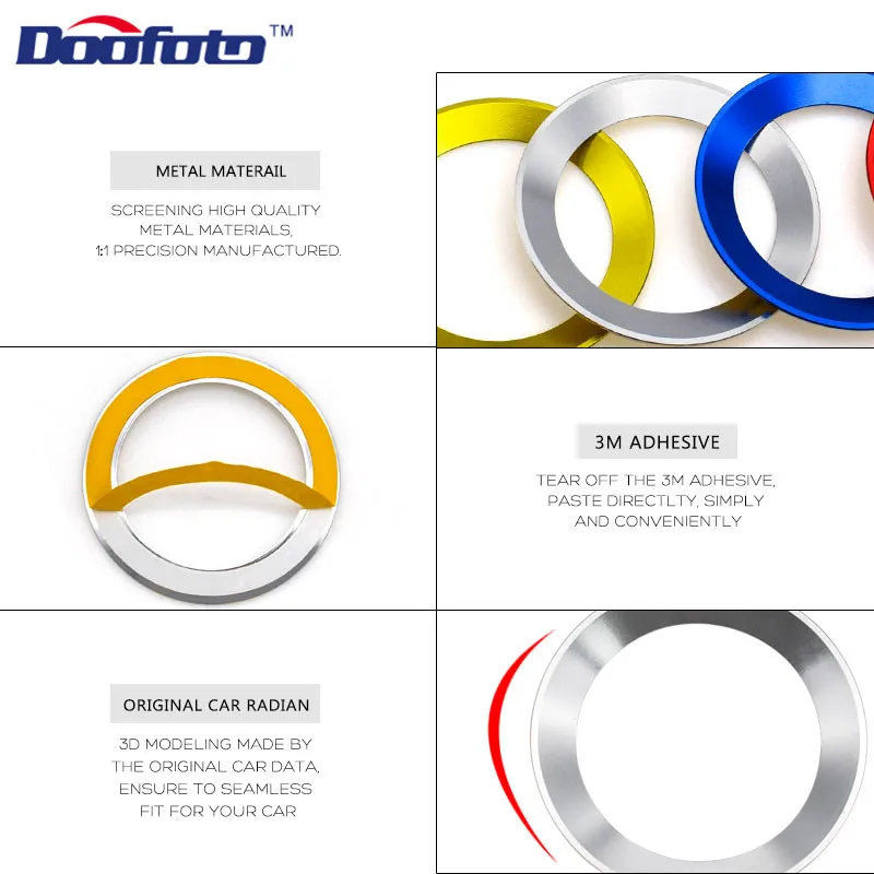 Car steering wheel decoration circle ring sticker for BMW (11)
