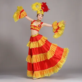 

New Opening Dance Big Swing Skirt Costumes Female Modern Dance Performance Costume Female Performance Clothing Adult Sexy Dress