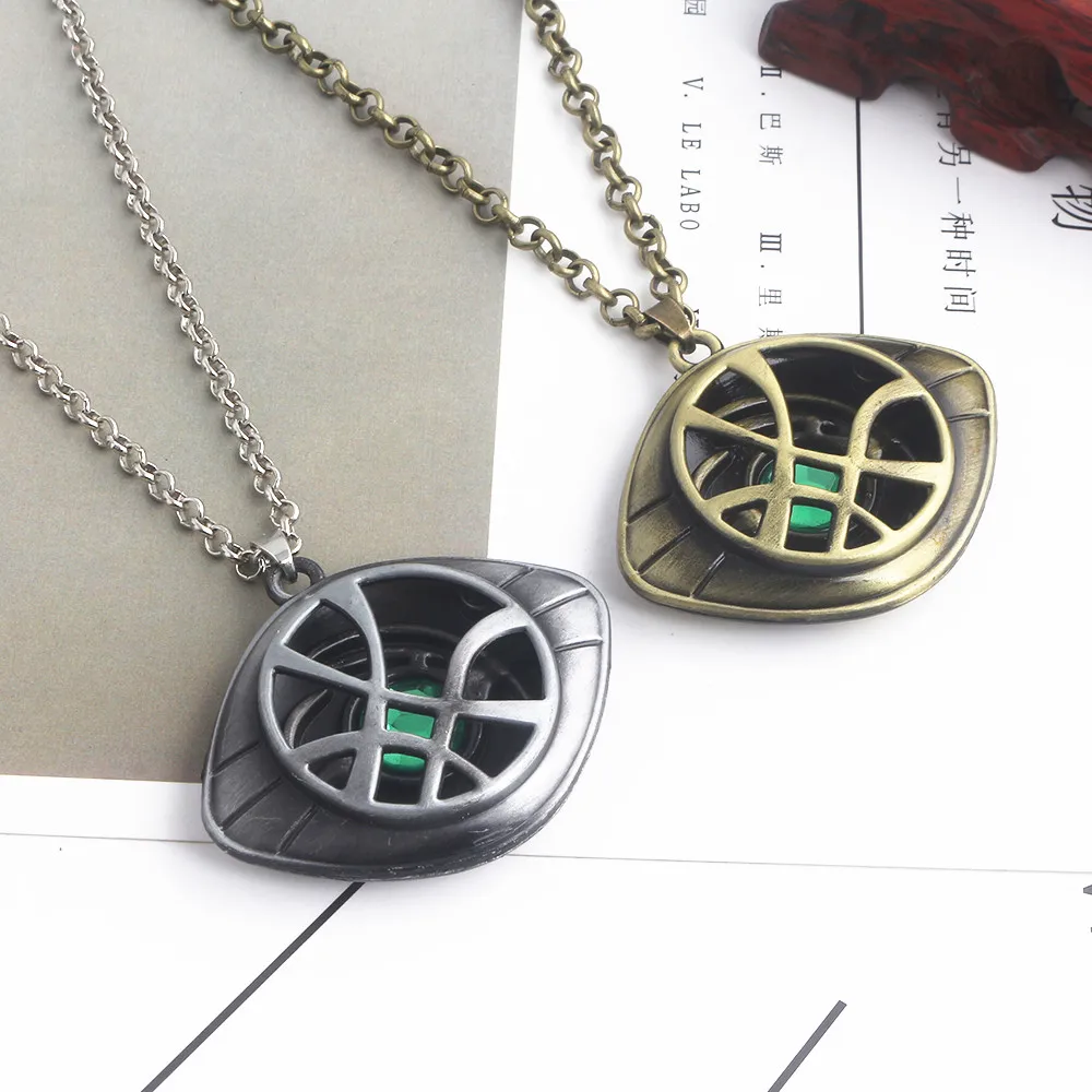 

20PC thor Avengers Doctor Strange Eye of Agamotto Charm Necklace Pendant jewelry Infinity War Steampunk Talisman