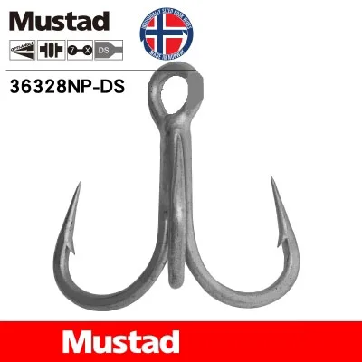 

Mustad Fishing Hooks 36328NP-DS Sharp Treble Hook Sea Monster Sea Fishing Tackle Pesca High Carbon Steel Soft Lures Holder