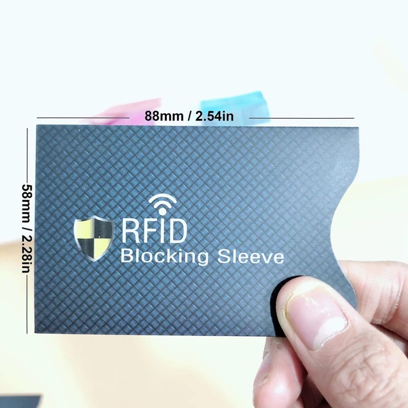 12 упаковок RFID блокировочные рукава противоугонные RFID карты протектор RFID блокировочный рукав идентификация анти-сканирование карты рукав