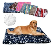 Зимнее одеяло для кровати собаки, мягкий флисовый чехол для кровати для питомца, теплый матрас для дивана, подушки для маленьких и больших собак, кошек, Cama Perro