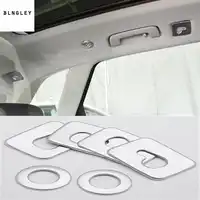 Free shipping 6pcs/lot ABS Chrome rear reading light panel decoration cover for 2018 AUDI Q5 car accessories