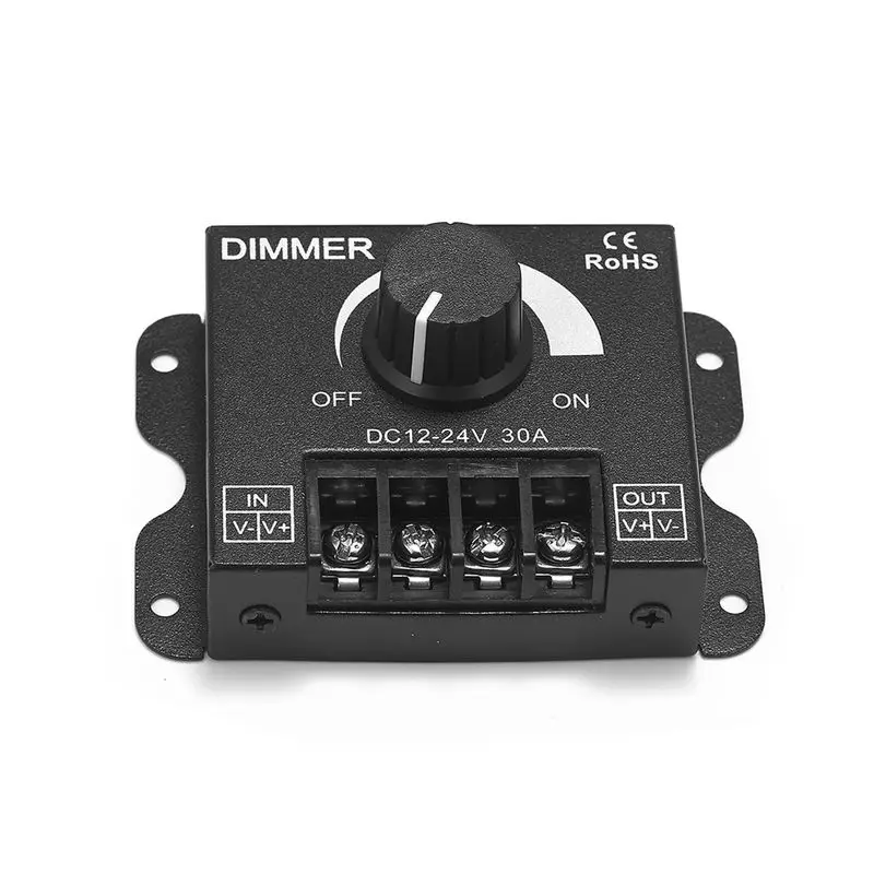 10 шт DC12V-24V 30A светодиодный Диммер Яркость регулятор с настройкой для одного Цвет