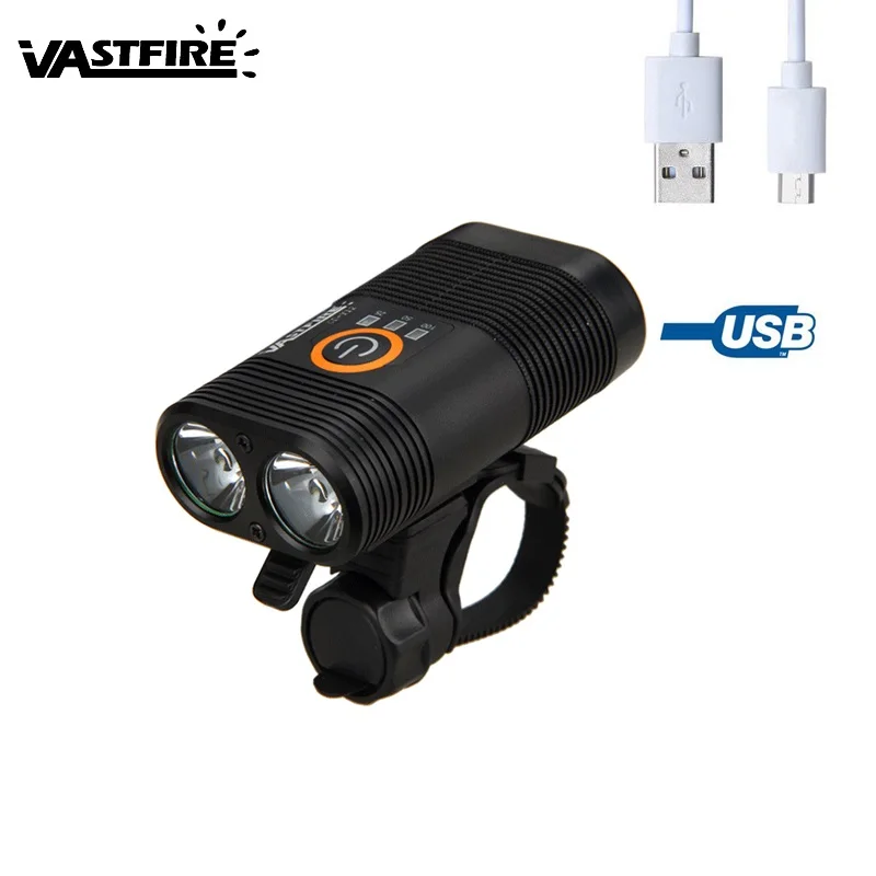 

Adjustable USB 2000LM Rechargeable built-in battery Bicycle light Front Bike