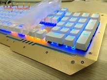 ل AULA RGB F2008 F2010 F2012 ريبر الروح شفرة لوحة مفاتيح الألعاب الميكانيكية حامي غطاء غبار 104 مفتاح جلد واقي(China)