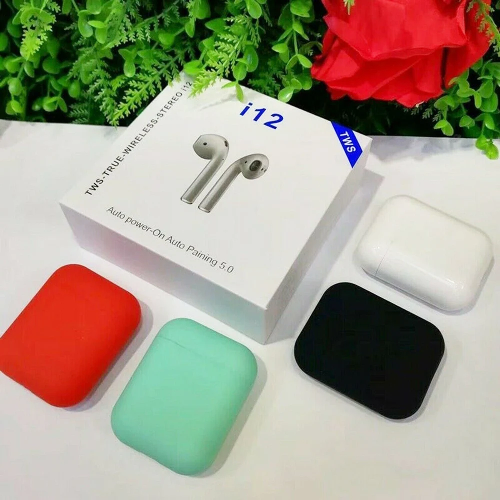 

i12 TWS Earphone Wireless Bluetooth 5.0 In-Ear Touch Control 3D True Mini 1:1 Stereo Earbuds tws for iPhone All phones