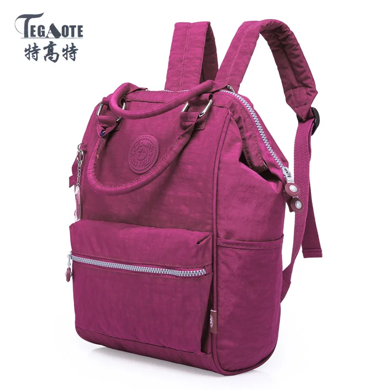 TEGAOTE la escuela Mochila para chica adolescente Mochila femenina mochilas impermeable de Nylon Casual mujeres portátil Mochila mujer Sac 2017
