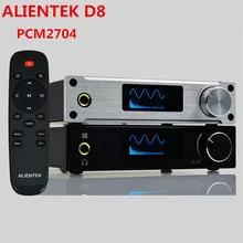 Горячая Усилитель Класса D ALIENTEK D8 Полный Чистый Цифровой HiFi Стерео Усилители USB Коаксиальный Оптический Аудио Усилитель Amplificador PCM2704