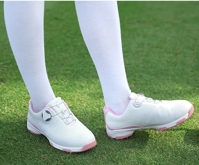 PGM/Новинка г. обувь для гольфа, женская спортивная обувь, нескользящая непромокаемая обувь для гольфа, спиральная Пряжка, шнурки