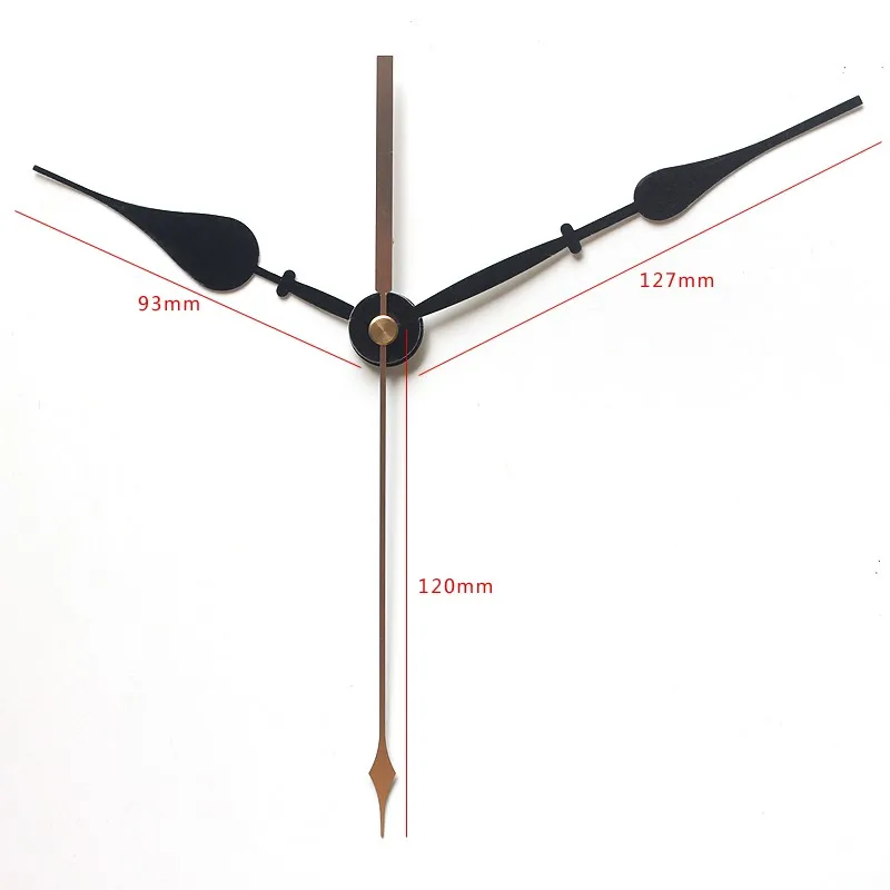 Ostar S11 механизм стрелок кварцевый механизм настенных часов центр винтовой механизм с 30# черные длинные руки набор часов DIY