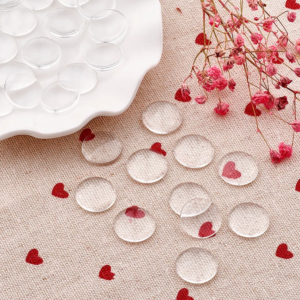 buy Transparent Flat Round Glass Cabochons Clear 6mm 8mm 10mm 12mm 14mm 15mm 16mm 18mm 20mm 25mm 30mm 35mm 40mm