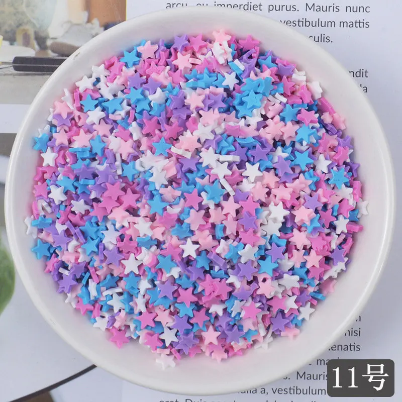 DIY 100g клейкие аксессуары глины Sprinkles украшения для слизи наполнитель поставки имитация шоколада торт десерт грязи игрушки из частей