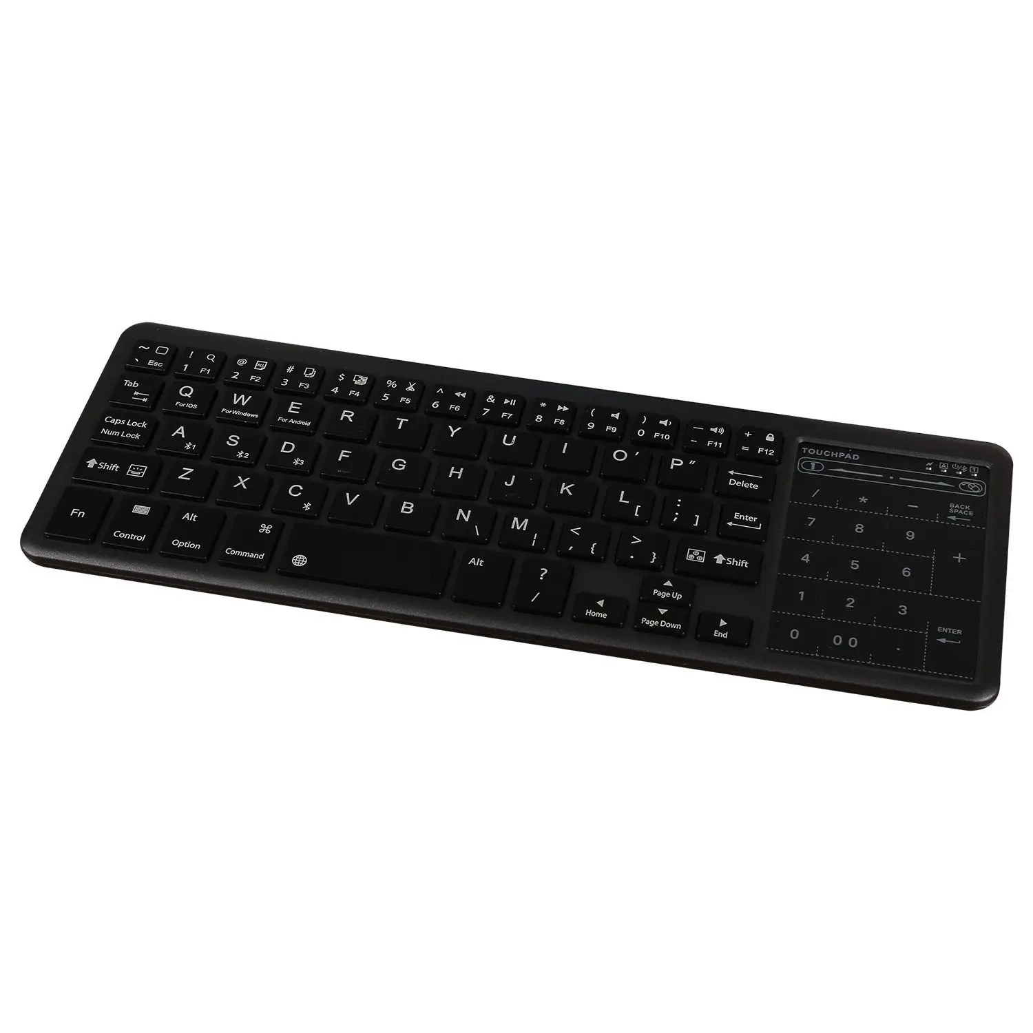 

Slim backlit 3.0 Bluetooth keyboard built-in lithium battery used for charging treasure black