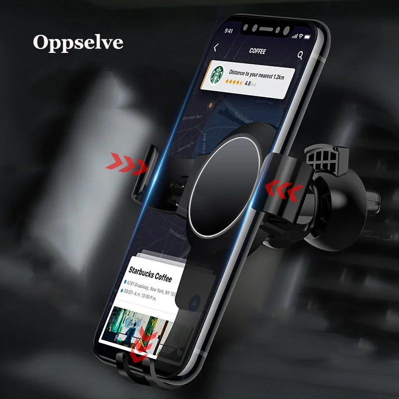

Oppselve Car Phone Holder 360 Rotation Holder For Phone in Car Air Vent Mount Mobile Phone Holder Stand For iPhone XS X Samsung