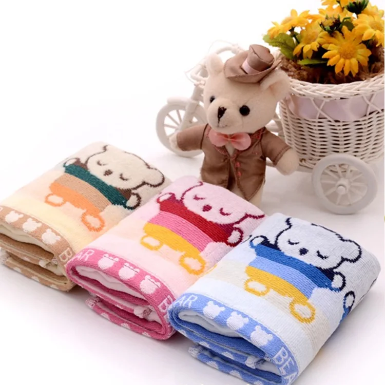 New Cartoon Bear Bath Towel Cotton Face Towel Strong Water Absorption