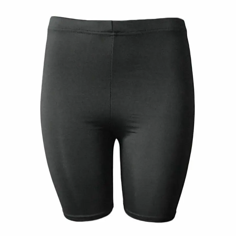 Новая мода сплошной цвет Йога Комплект полиэстер Велоспорт Спорт Фитнес восхождение дна шорты для женщин треники - Цвет: Черный
