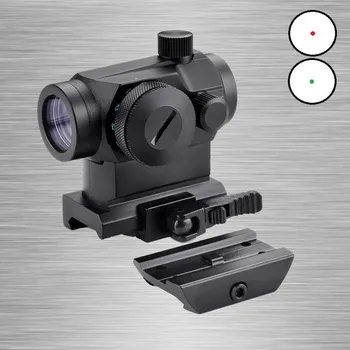 

New Tactical Mini Micro 1X24 Reflex Red&Green Dot Scope Sight with QD Quick Riser Mount Quick Detach Red Dot sight