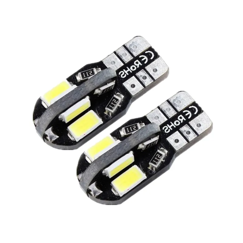 

5 шт., фонари для подсветки номерного знака, W5W 5730 8SMD Car T10 LED 194 168