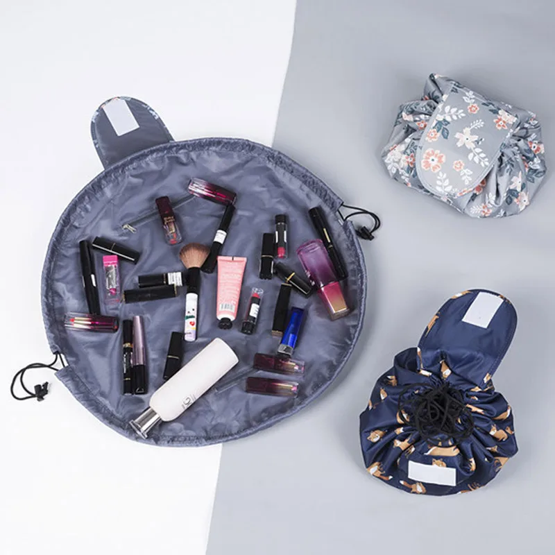 

Lazy Make Up Bag Portable Travel Drawstring Bulk Storage Cosmetics Dual Magic Bags Artist Wash Bags Organizer For Women