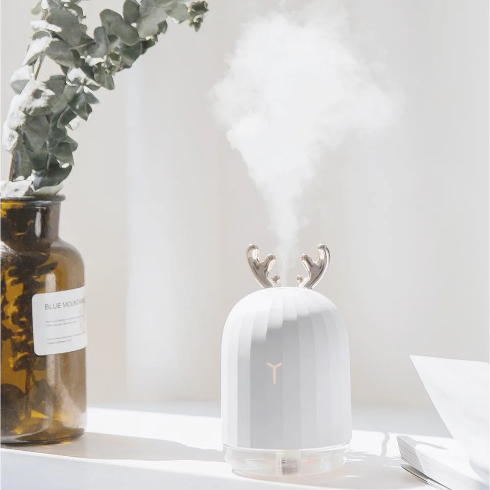 

220ML Ultrasonic Air Humidifier Aroma Essential Oil Diffuser for Home Car USB Fogger Mist Maker with LED Night Lamp