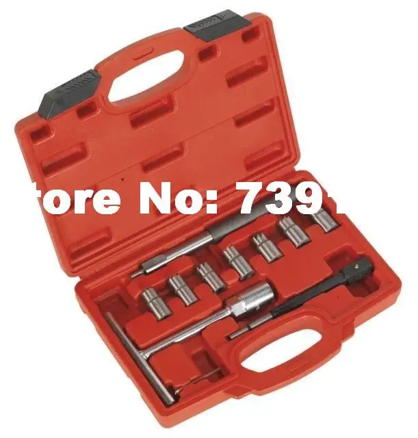 

10PCS Diesel Engine Injector Seat Cutter Clean Tool Car Auto Garage Tools For Injector Repair With 15/17/18/20mm Reamer ST0197