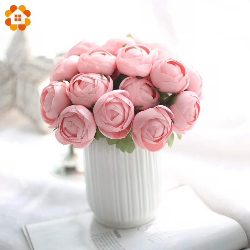 

7PCS/Bouquet Rose Flowers Artificial Flowers Silk Rose Flowers Rose Bud Wedding Flowers For Wedding Birthday Party Decoration